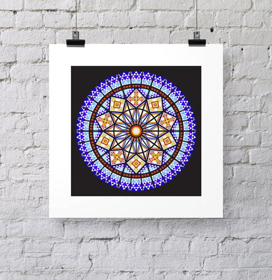 Ally Pally (Alexandra Palace) rose window – giclee print