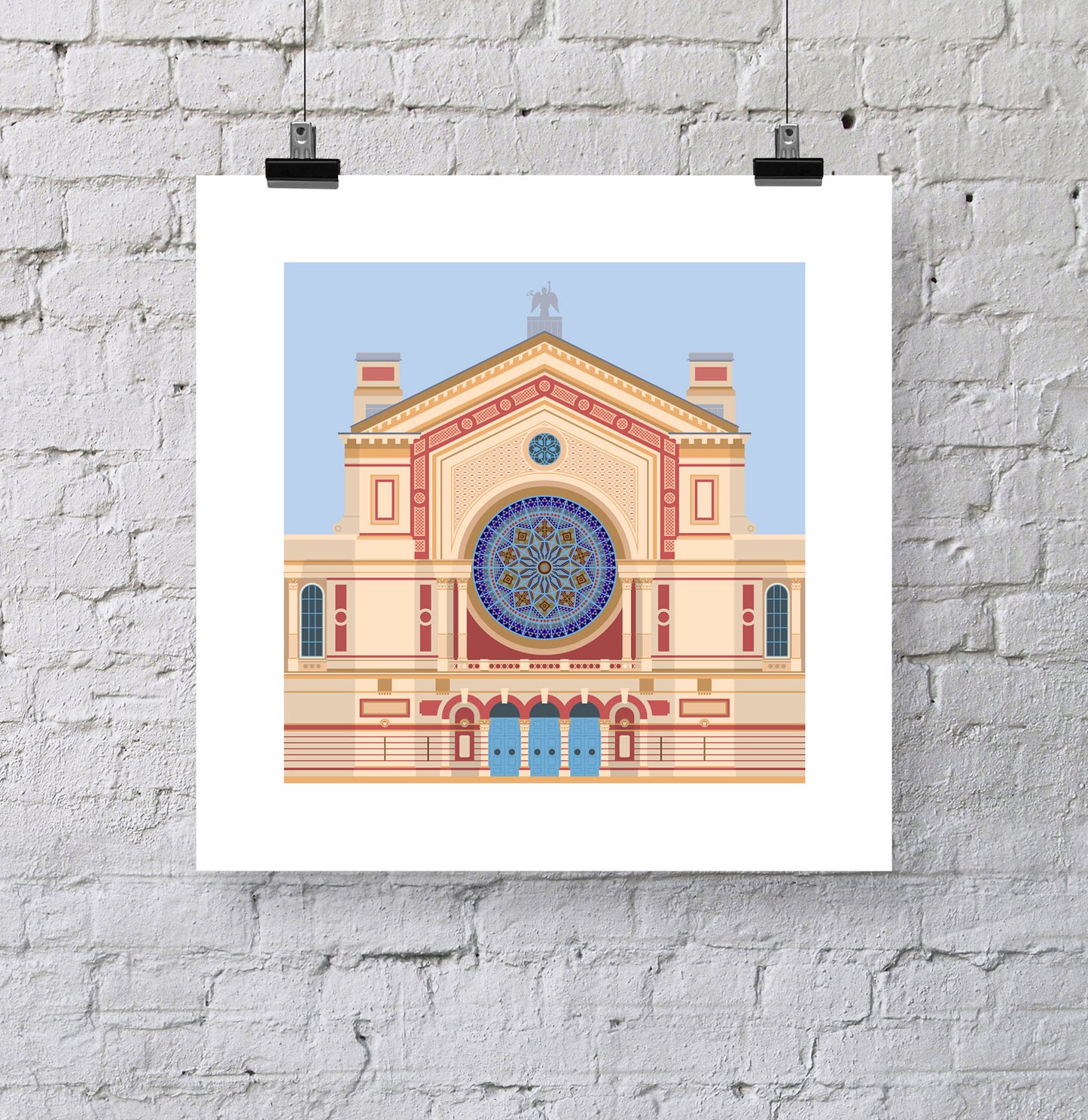 Ally Pally (Alexandra Palace) South facade – giclee print